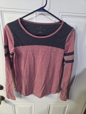 Prince & Fox Pink and Charcoal Crewneck Colorblock Tee